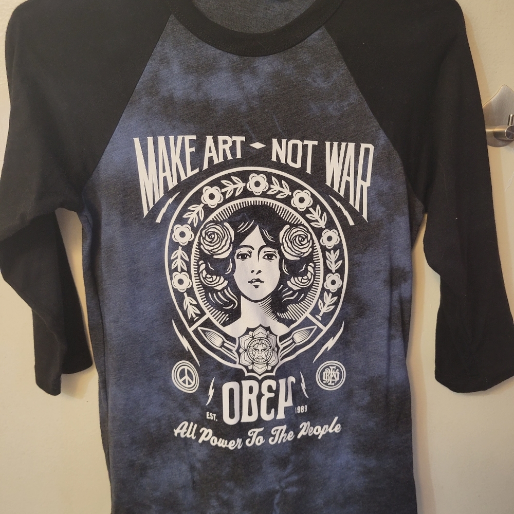 Obey brand 3/4 sleeve tee